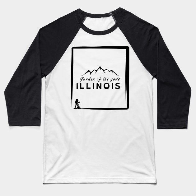 Garden of the gods, Illinois Baseball T-Shirt by TeeText